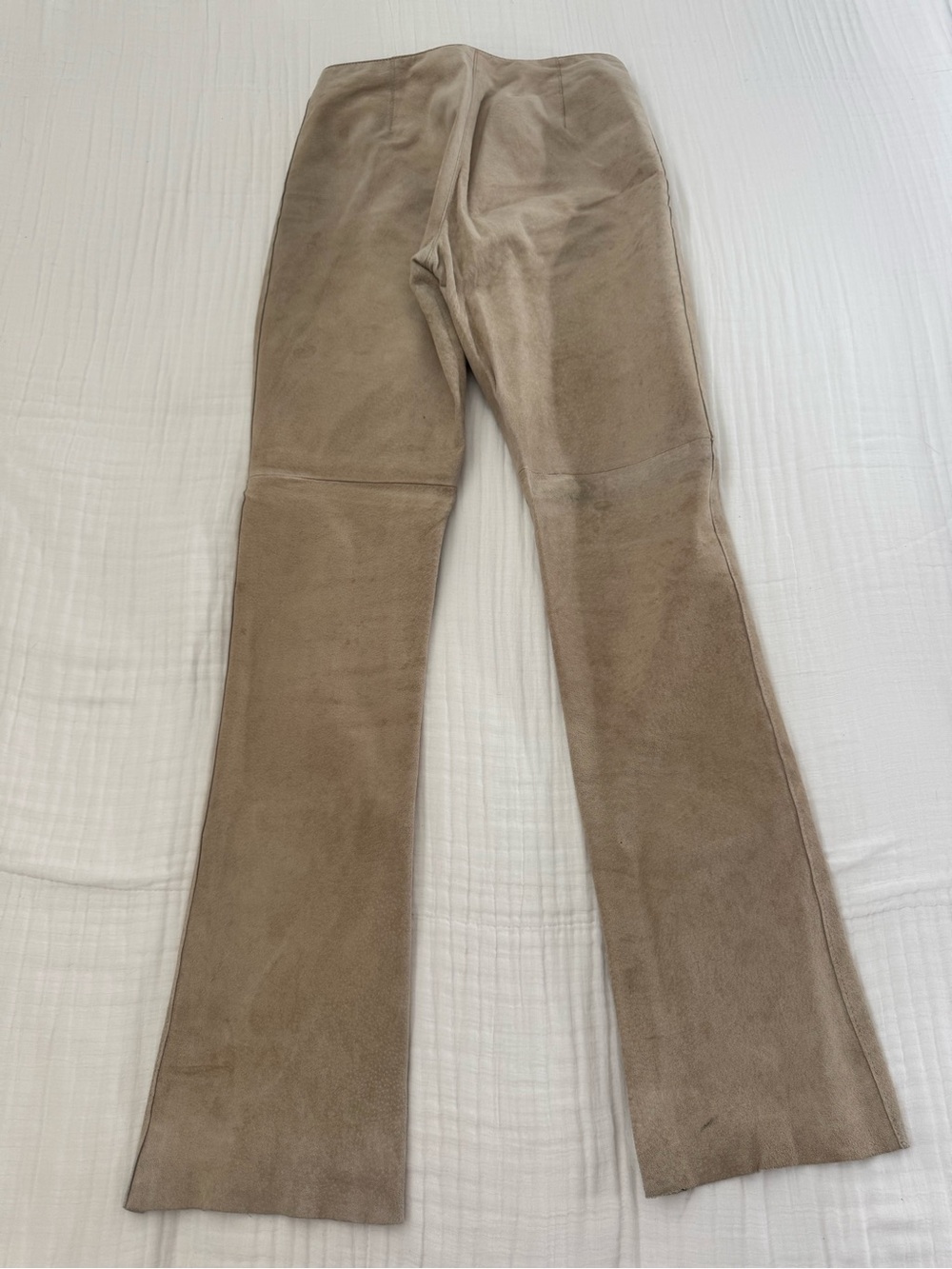 bebe Taupe Suede-Look Boot Flare Pants - Picture 2 of 4